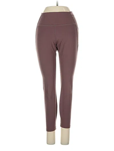 Pre-owned Lorna Jane Active Active Pants In Brown
