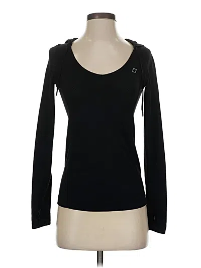 Pre-owned Lorna Jane Active Fleece Jacket In Black