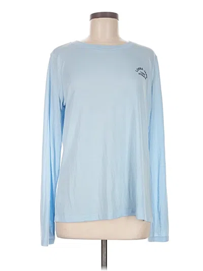 Pre-owned Lorna Jane Active Long Sleeve T-shirt In Blue
