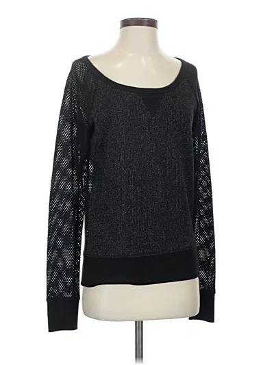 Pre-owned Lorna Jane Active Pullover Sweater In Black