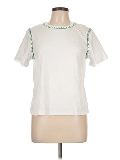 Pre-owned Lorna Jane Active Short Sleeve T-shirt In White