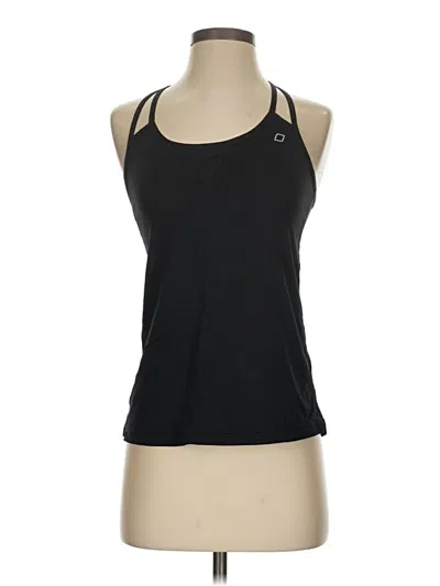 Pre-owned Lorna Jane Active Sleeveless Top Black Halter Neckline Tops