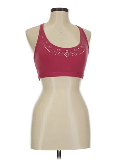 Pre-owned Lorna Jane Active Sports Bra In Burgundy