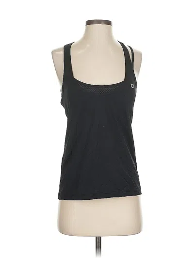 Pre-owned Lorna Jane Active Tank Top Black Halter Neckline Tops