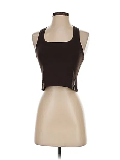 Pre-owned Lorna Jane Active Tank Top Brown Halter Neckline Tops