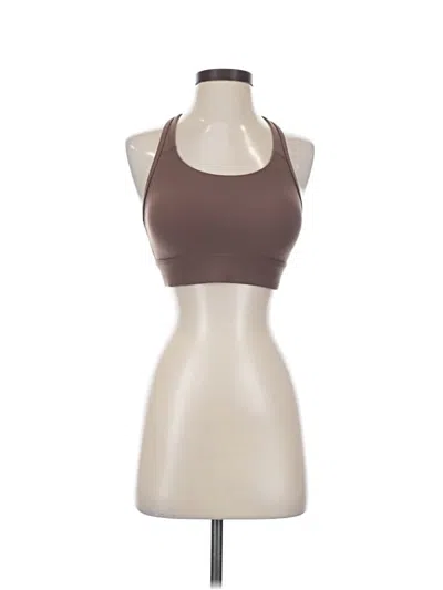 Pre-owned Lorna Jane Active Tank Top Brown Halter Neckline Tops