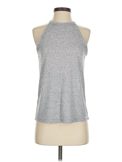 Pre-owned Lorna Jane Active Tank Top Gray Halter Neckline Tops