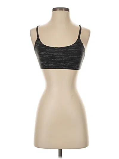 Pre-owned Lorna Jane Active Tank Top Gray Strapless Neckline Tops