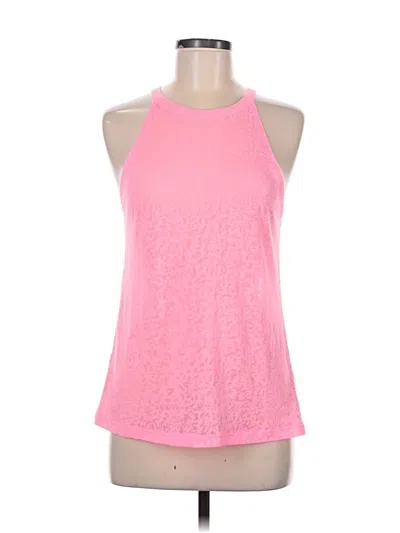 Pre-owned Lorna Jane Active Tank Top Pink Halter Neckline Tops