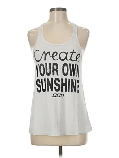 Pre-owned Lorna Jane Active Tank Top White Halter Neckline Tops