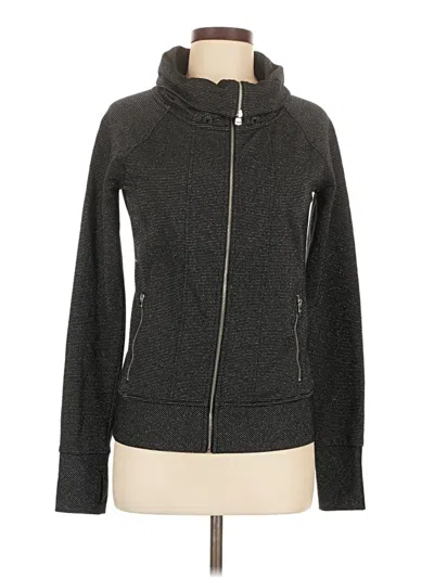 Pre-owned Lorna Jane Active Zip Up Hoodie In Gray