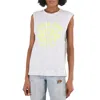 Lorna Jane Ladies Light Grey Marl Speedway Boyfriend Muscle Tank Top In Grey