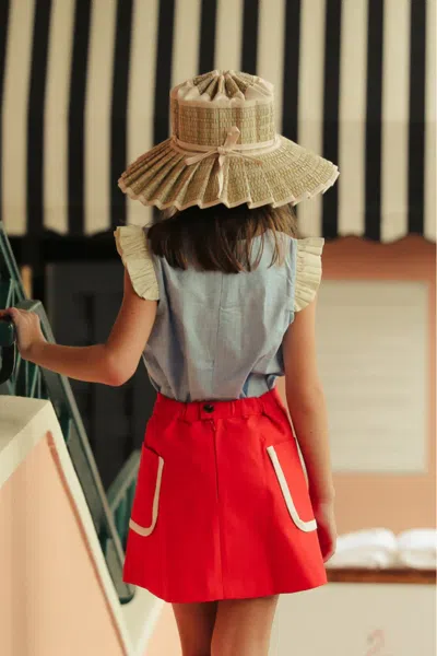 Lorna Murray Hotel By The Sea Island Capri Child Hat In Brown