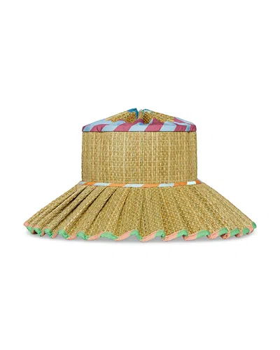 Lorna Murray Luxe Capri Packable Straw Hat In Brown