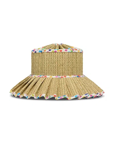 Lorna Murray Luxe Capri Straw Hat In Gold