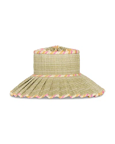 Lorna Murray Luxe Capri Straw Hat In Green