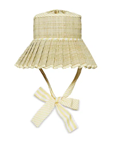 Lorna Murray Luxe Ravello Packable Straw Hat In Brown