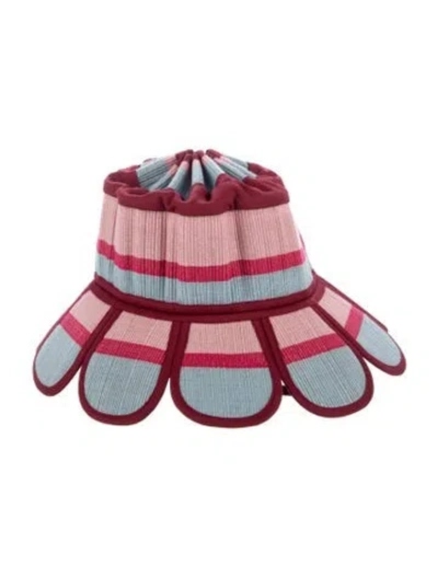 Pre-owned Lorna Murray Pattern Print Bucket Hat In Pink