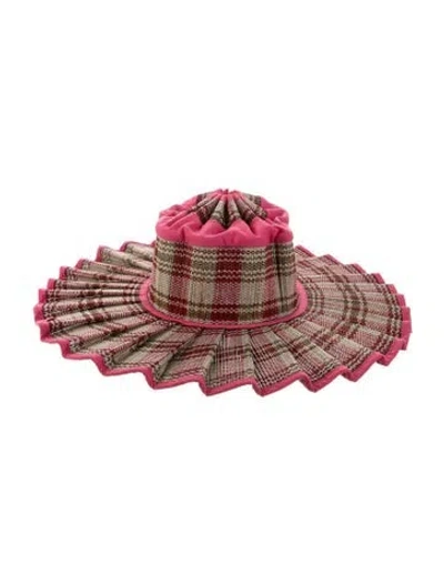 Pre-owned Lorna Murray Pattern Print Summer Hat  W/tags In Multi