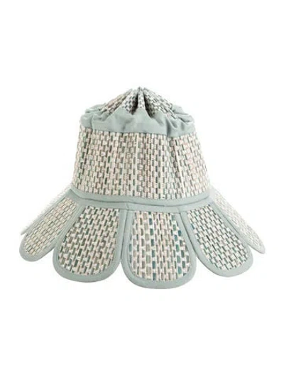 Pre-owned Lorna Murray Patterned Bucket Hat In Green