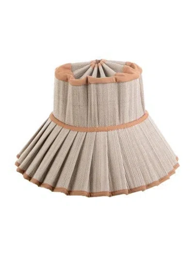 Pre-owned Lorna Murray Pleated Bucket Hat In Neutrals