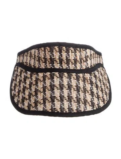 Pre-owned Lorna Murray Roma Island San Sebastian Sun Visor In Brown
