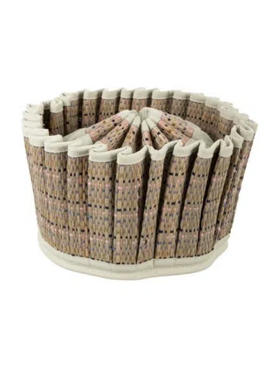 Pre-owned Lorna Murray Straw Capri Hat In Neutrals