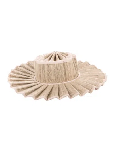 Pre-owned Lorna Murray Straw Sun Hat In Neutrals