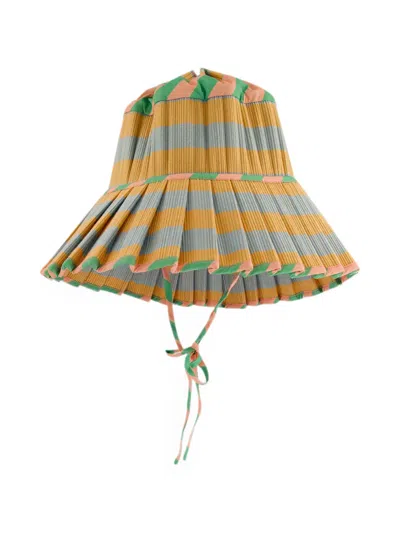 Lorna Murray Sunset Samba Pleated Hat In Purple