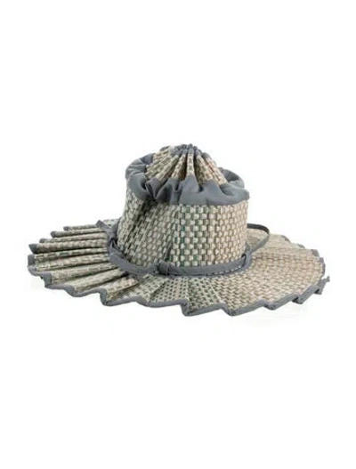 Pre-owned Lorna Murray Women Brown Straw  Bucket Hat