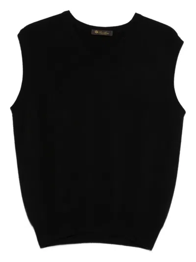 Pre-owned Loro Piana 2010s Cashmere Vest In Black