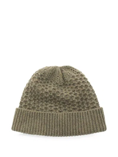 Pre-owned Loro Piana 2010s Jungfrau Knit Beanie Hat In Green