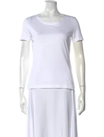 Pre-owned Loro Piana 2018 European Team Crew Neck T-shirt In White