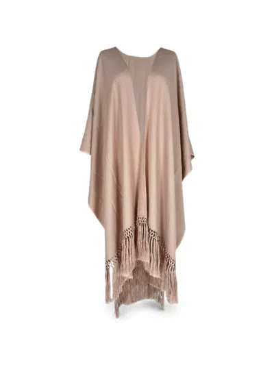 Pre-owned Loro Piana 2020 Izumi Fringed Cashmere Scarf In Neutrals