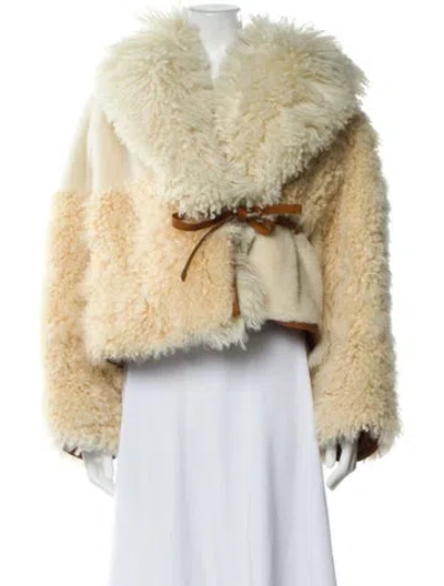 Pre-owned Loro Piana 2023 Enoc Fur Jacket In Neutral