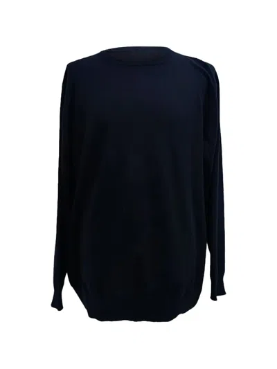 Pre-owned Loro Piana 2024 Baby Cashmere Crew-neck Sweater In Blue