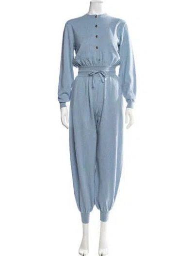 Pre-owned Loro Piana 2026 Classic Jumpsuit W/ Tags In Blue