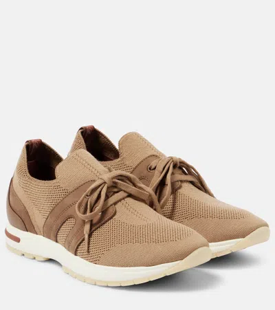 Loro Piana 360 Flexy Walk Sneakers In Brown