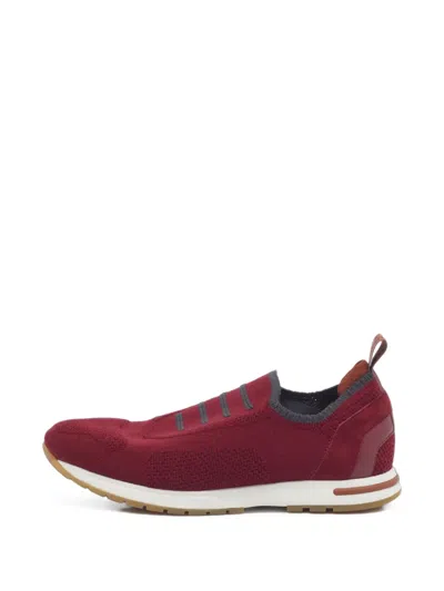 Pre-owned Loro Piana 360 Lp Flexy Slip-on Sneakers In Red