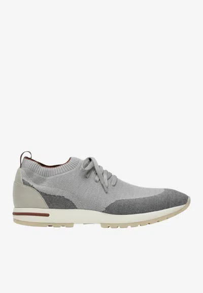 Loro Piana 360 Lp Flexy Walk Low-top Sneakers In Gray