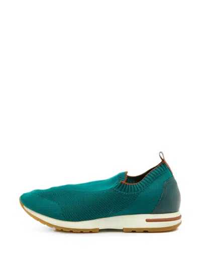 Pre-owned Loro Piana 360 Lp Flexy Walk Slip-on Sneakers In Green