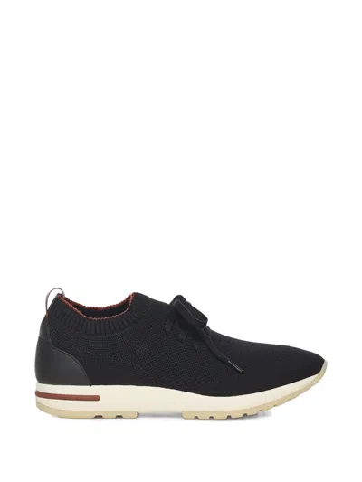 Loro Piana 360 Lp Flexy Walk Sneakers In Black