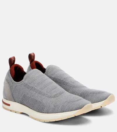 Loro Piana 360 Lp Flexy Walk Sneakers In Gray