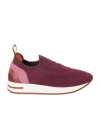 Loro Piana 360 Lp Sheep Hair Slip-on Sneakers In Red
