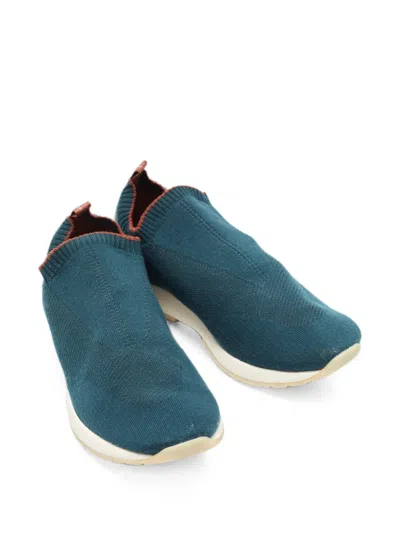 Pre-owned Loro Piana 360 Sneakers In Green