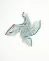Loro Piana 90 Cashmere Silk Scarf In Blue