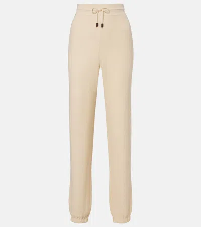 Loro Piana Acacia Cashmere And Silk Sweatpants In Neutral