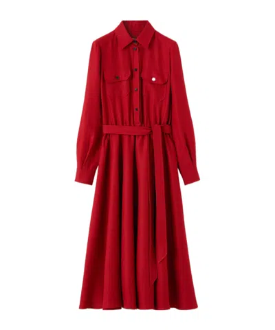 Loro Piana Adriel Dress In Red
