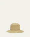 Loro Piana Airi Woven Straw Hat In Beige Hay