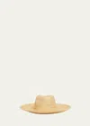 Loro Piana Akemi Straw Fedora In Natural Straw